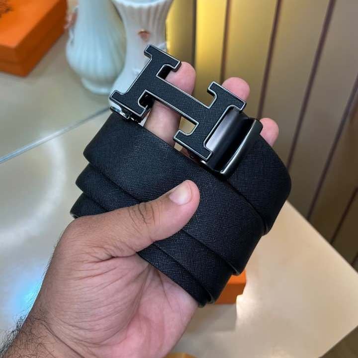 branded first copy hermes belt men black
