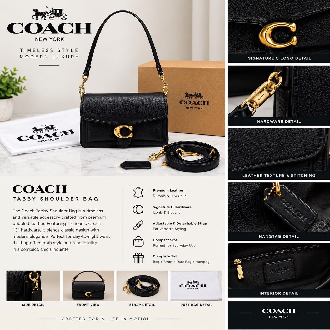 coach dupe bags for women tabby shoulder handbags