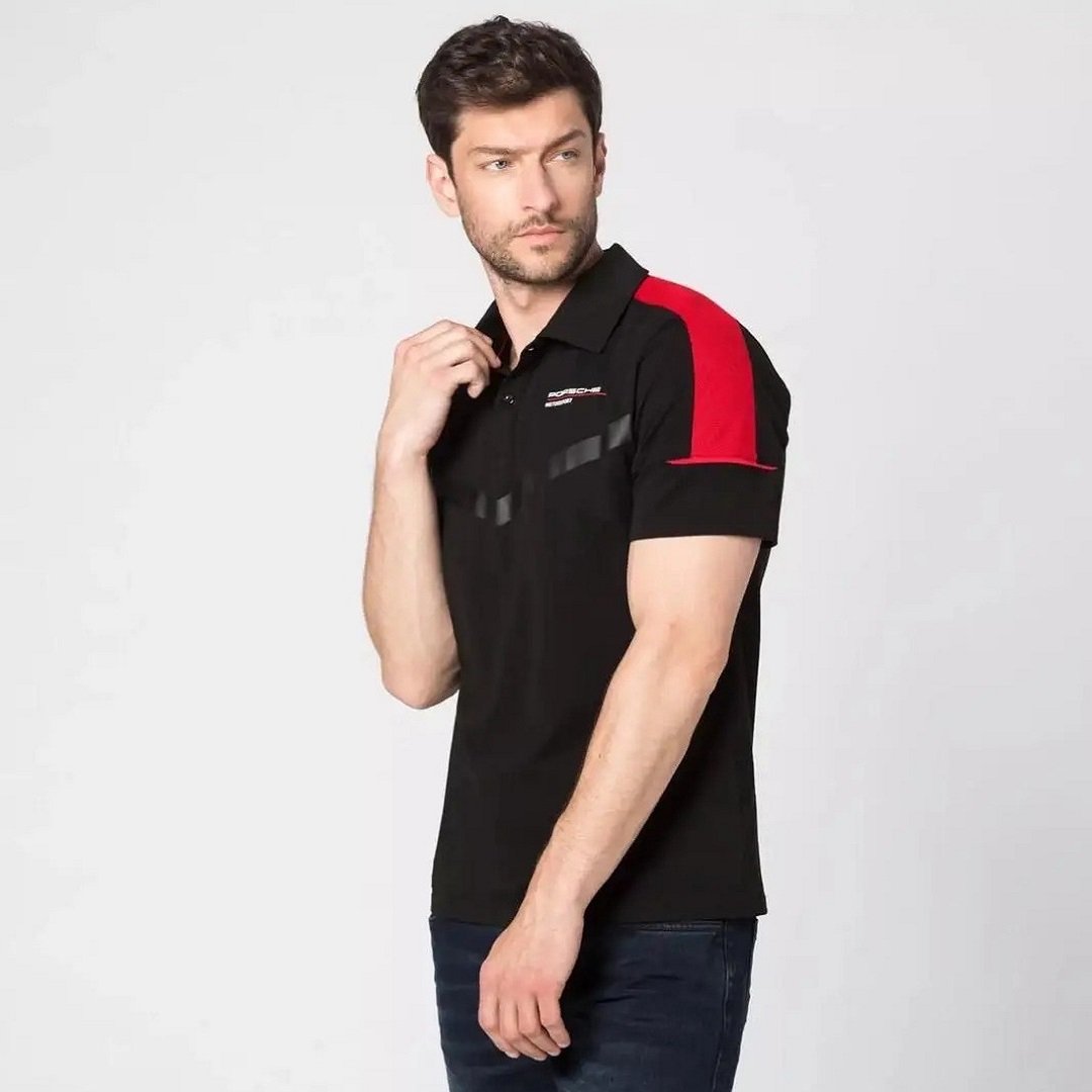 first copy hugo boss porsche polo t shirt black