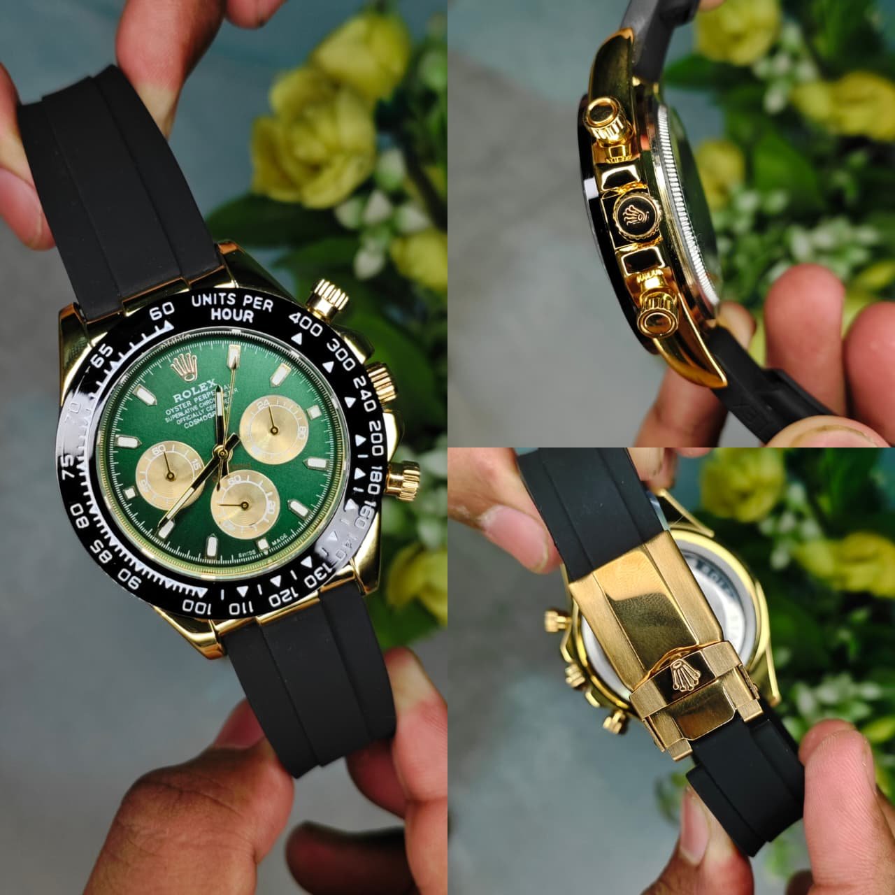 rolex first copy watch daytona green dial